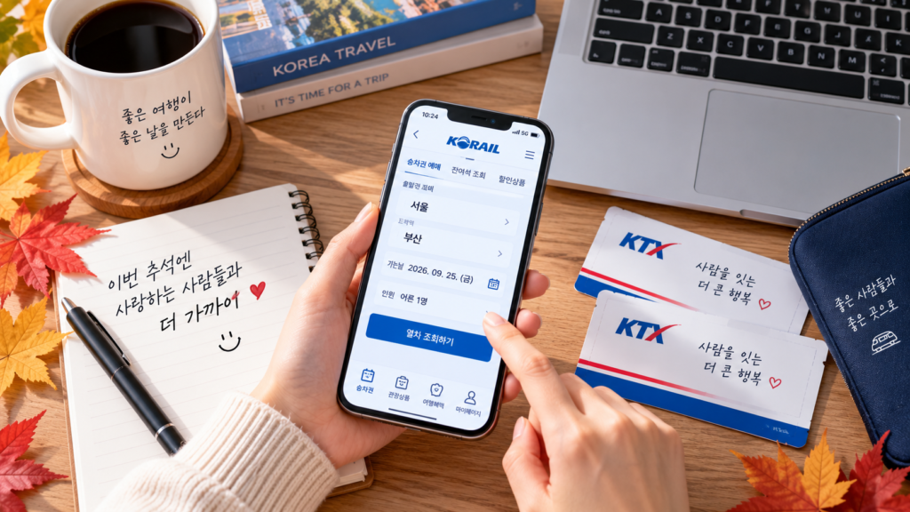2026 추석 KTX 잔여석 취소표 코레일 예매 조회방법