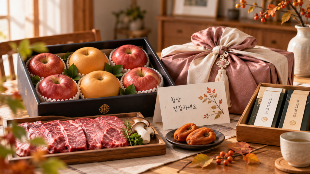 부모님 추석 선물 추천 과일 한우 보자기 선물세트