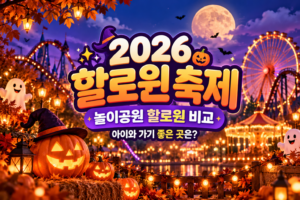 2026 할로윈 축제 놀이공원 할로윈 비교 아이와 가기 좋은 곳