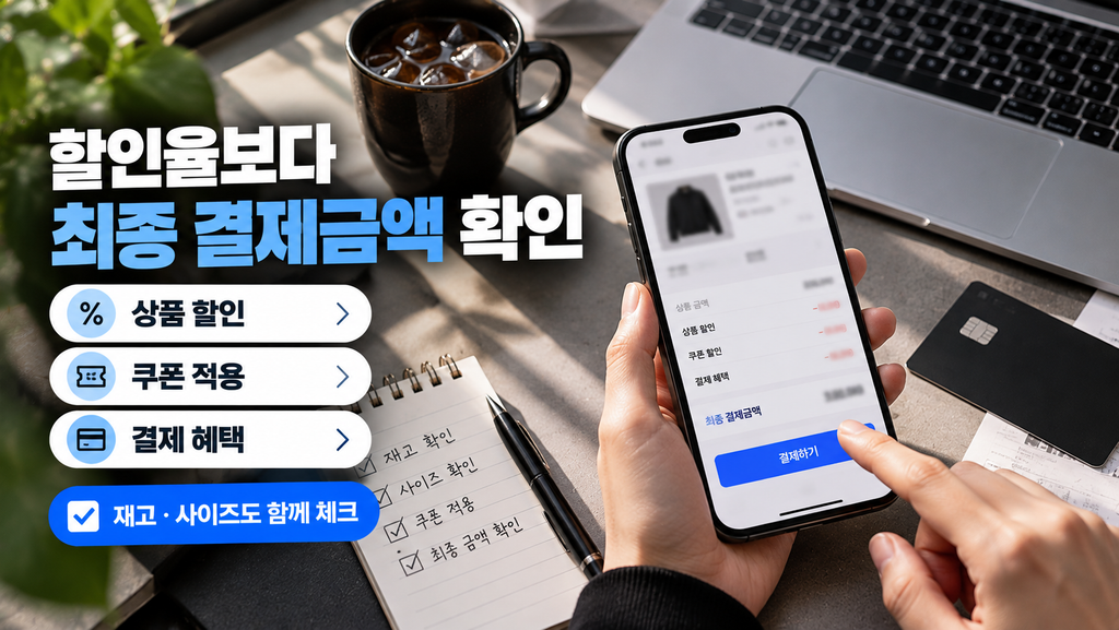 무신사 세일 상품 할인 쿠폰 결제 혜택과 최종 결제금액 확인 방법