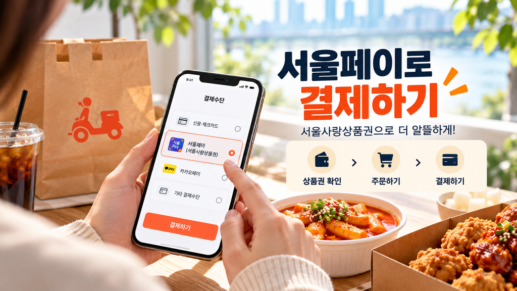 땡겨요 서울페이 서울사랑상품권 결제방법 안내