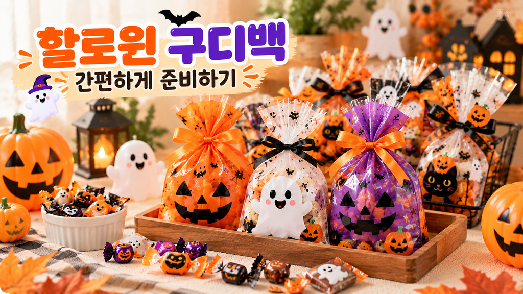 어린이집 유치원 할로윈 구디백 간편하게 준비하기