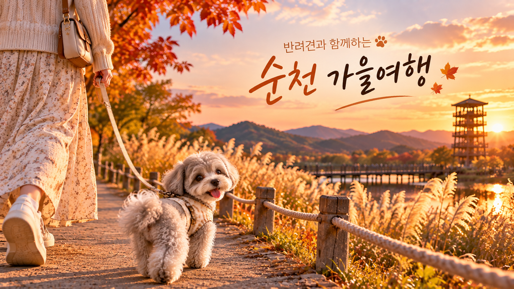반려견과 함께하는 순천 가을여행 댕댕순천 반값여행