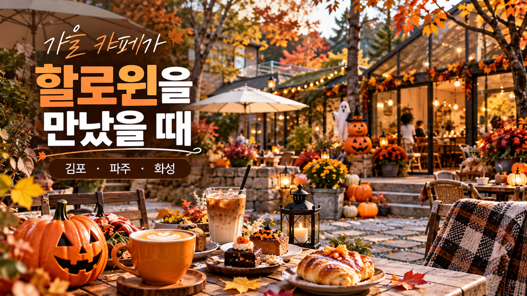 서울근교 할로윈 카페 김포 파주 화성 가을 카페 추천