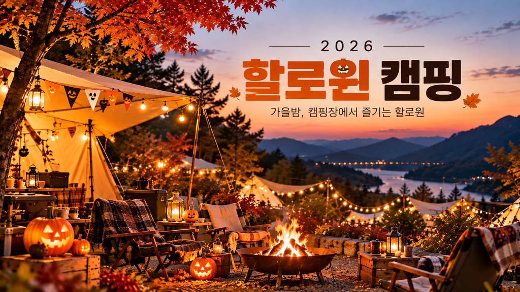 2026 할로윈 캠핑 서울근교 가을 캠핑장 글램핑 추천