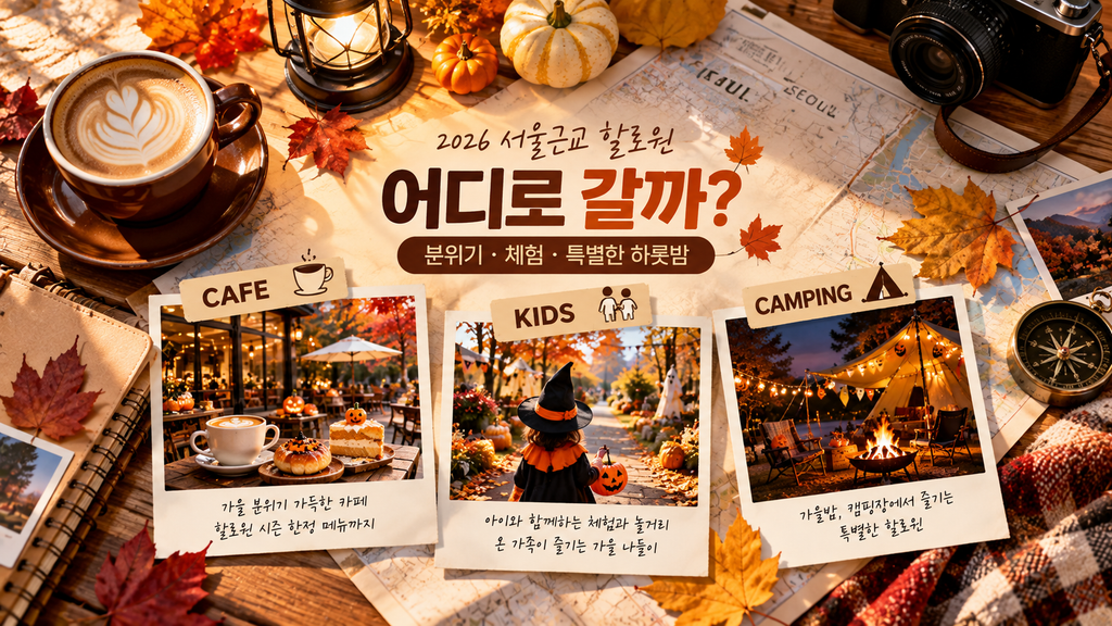 서울근교 할로윈 가볼만한곳 카페 아이와 캠핑 선택 가이드