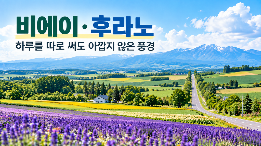 삿포로 비에이 후라노 여행 홋카이도 근교 가볼만한곳