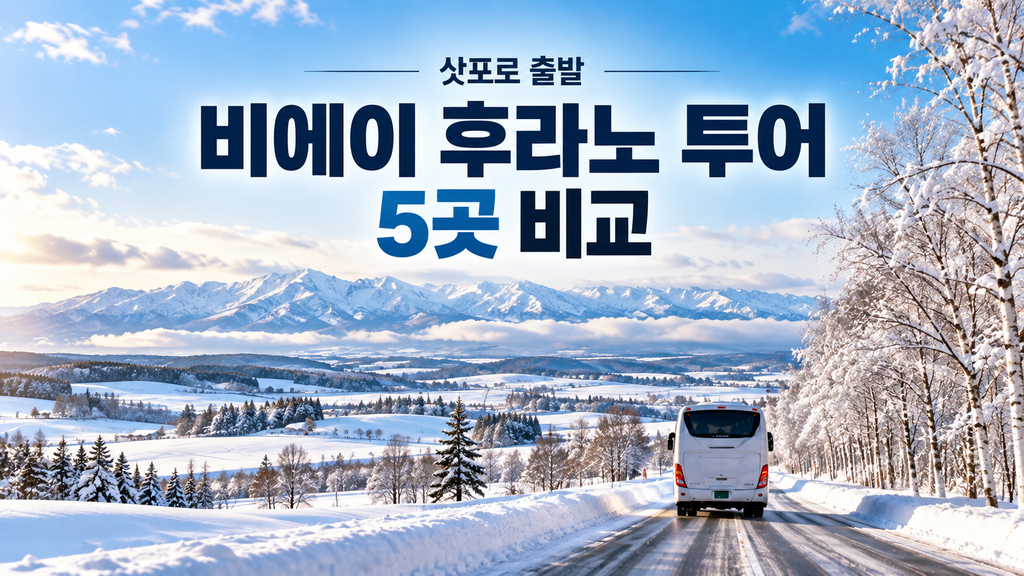 삿포로 출발 비에이 후라노 투어 업체 비교 5.