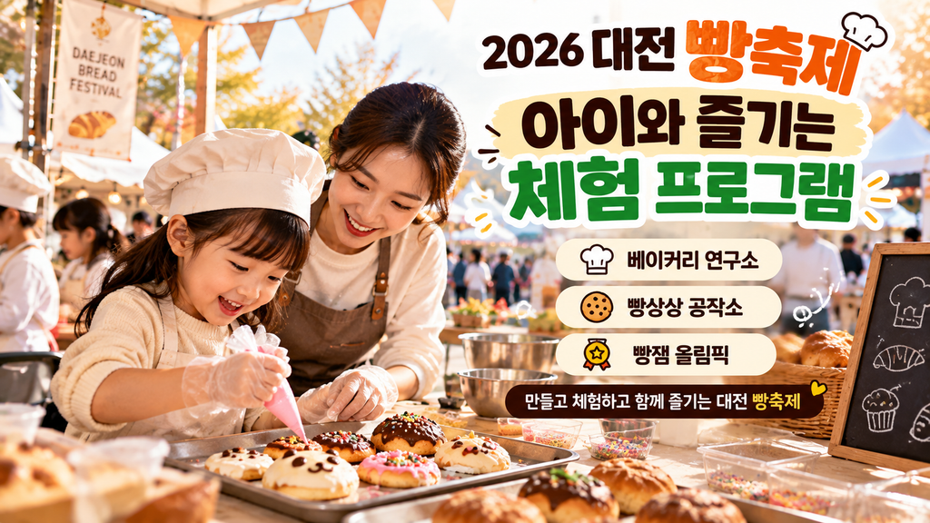 2026 대전 빵축제 아이와 즐기는 베이커리 체험 프로그램