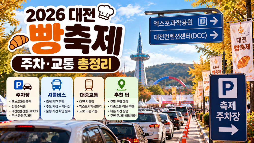 2026 대전 빵축제 엑스포과학공원 주차 교통 정보