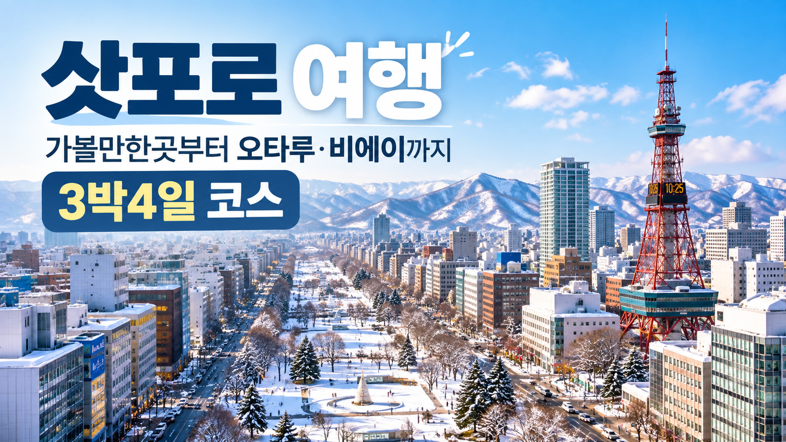 삿포로 여행 가볼만한곳 총정리｜오타루·비에이까지 3박4일 코스