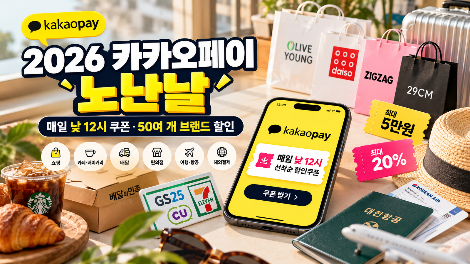 2026 카카오페이 노난날 할인 행사 일정과 주요 혜택 총정리
